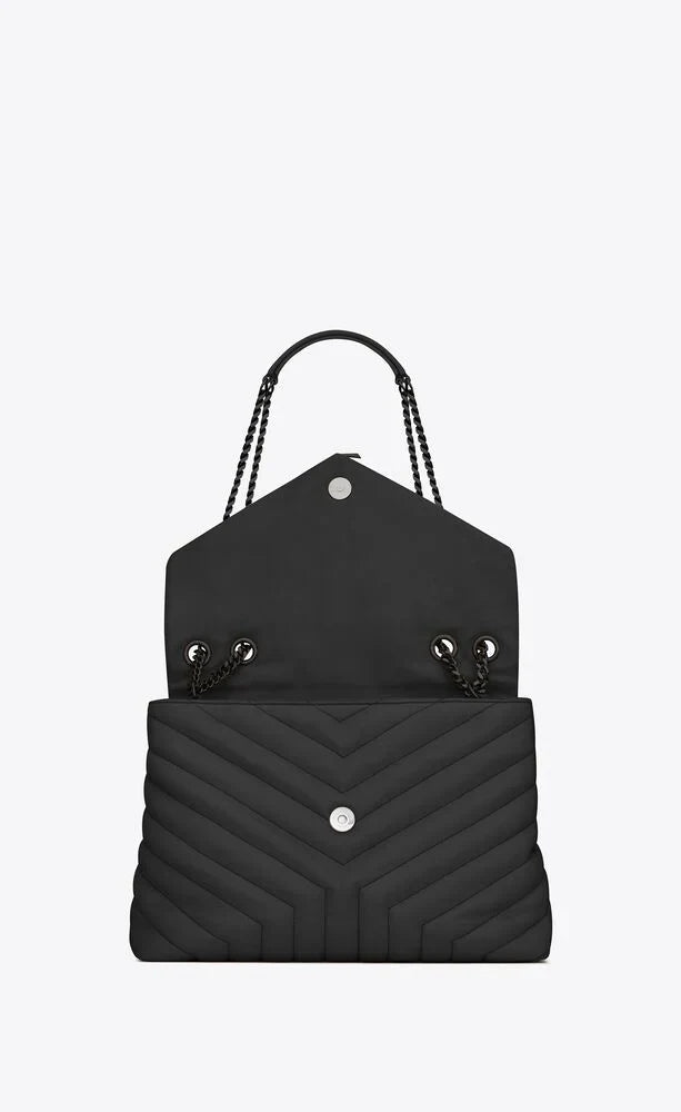 YSL LOULOU MEDIA IN PELLE TRAPUNTATA